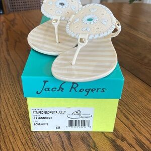 Jack Rogers Bone White Jelly Sandals